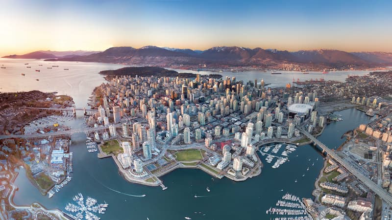 Vancouver aerial view