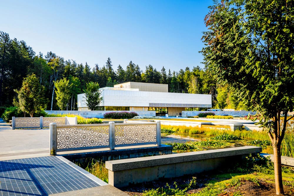 Diwan Pavilion and Aga Khan Garden at University of Alberta Botanic Garden